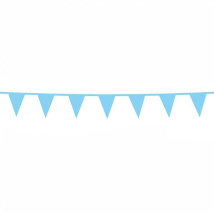 Lichtblauwe Slingers Mini 3m van WeFiesta koop je bij Partywinkel