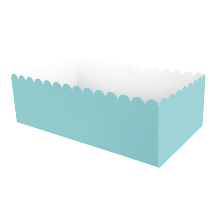 Lichtblauwe Snackbakje 12,5cm 8st van Paper Dreams koop je bij Partywinkel