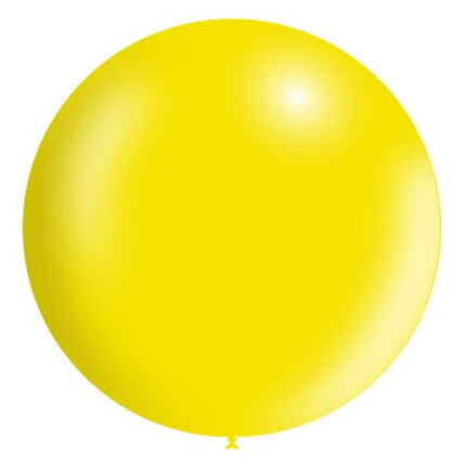 Lichtgele Reuze Ballon XL Metallic 91cm - Partywinkel - 8436440881534
