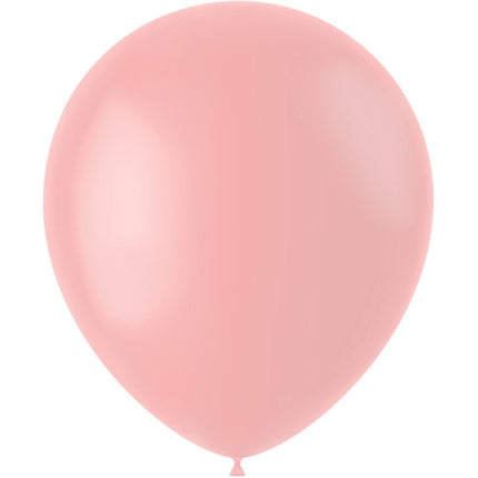 Lichtroze Ballonnen Powder Pink 33cm 10st van Folat koop je bij Partywinkel