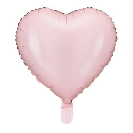 Lichtroze Helium Ballon Hart 45cm van Partydeco koop je bij Partywinkel