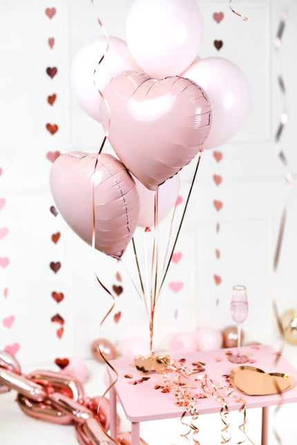 Lichtroze Helium Ballon Hart 45cm van Partydeco koop je bij Partywinkel