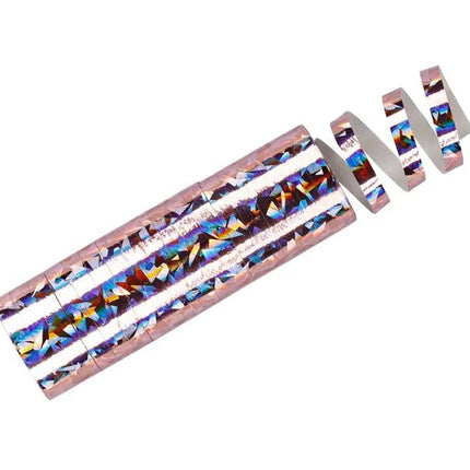 Lichtroze Serpentine Holografisch 3,8m van Partydeco koop je bij Partywinkel