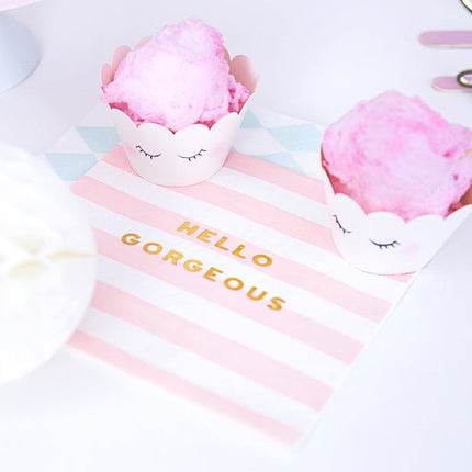 Lichtroze Servetten Hello Gorgeous 33cm 20st van Partydeco koop je bij Partywinkel