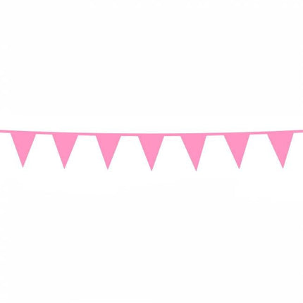 Lichtroze Slingers Mini 3m van WeFiesta koop je bij Partywinkel