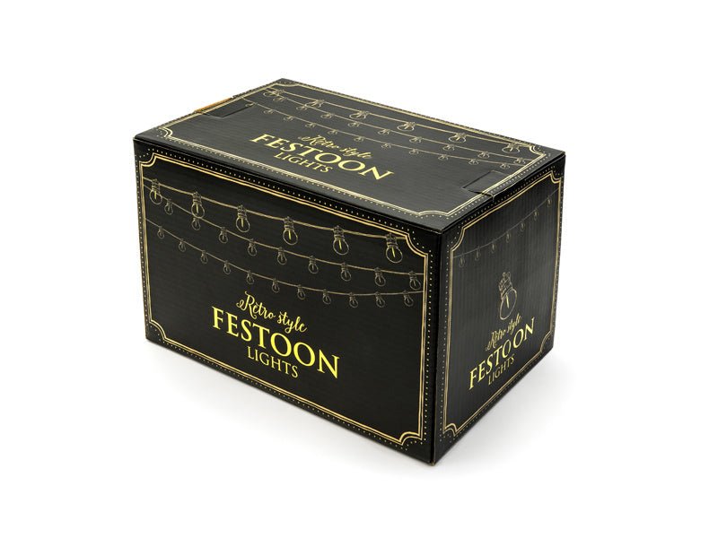 Lichtslinger LED Lampjes Zwart 5m van Partydeco koop je bij Partywinkel