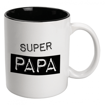 Liefste Papa Mok Wit Keramiek Liefste Papa 12cm van Paper Dreams koop je bij Partywinkel