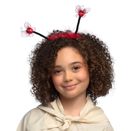 Lieveheersbeestje Haarband Rood - Partywinkel - 8712026330123