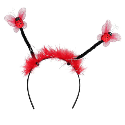 Lieveheersbeestje Haarband Rood - Partywinkel - 8712026330123