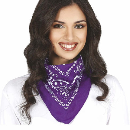 Lila Cowboy Sjaal van Fiestas Guirca koop je bij Partywinkel