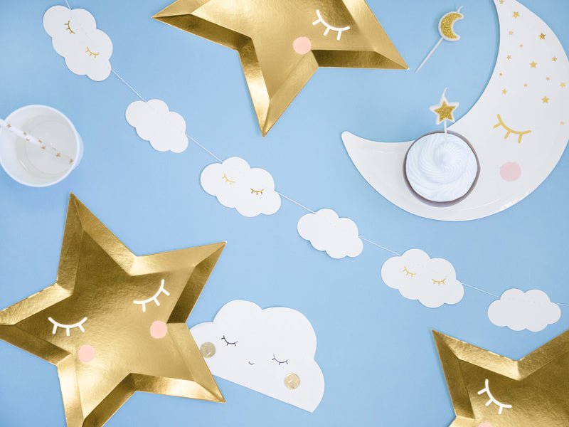 Little Star Star Borden Goud 27cm 6st van Partydeco koop je bij Partywinkel