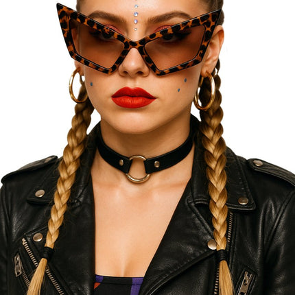 Luipaard Bril Bruin van Fiestas Guirca koop je bij Partywinkel