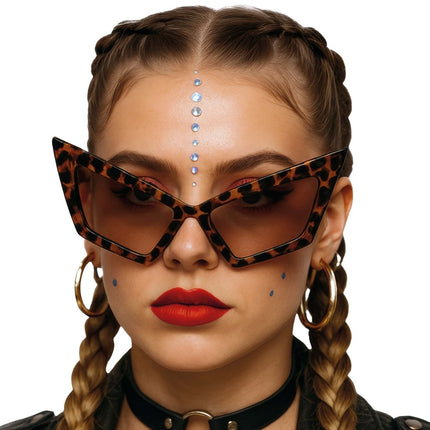 Luipaard Bril Bruin van Fiestas Guirca koop je bij Partywinkel