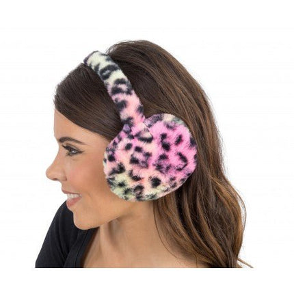Luipaard Oorwarmers gekleurd van CHAKS koop je bij Partywinkel