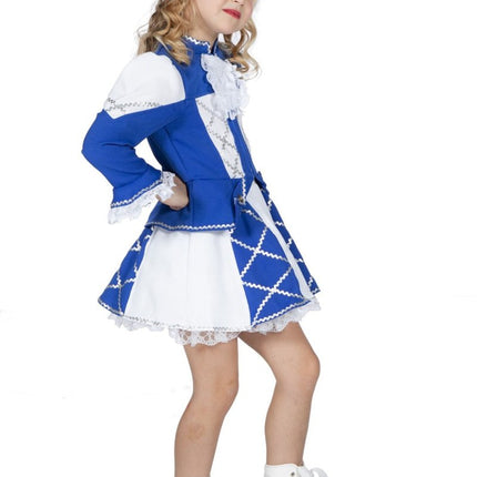 Majorette Kostuum Blauw Meisje van Wilbers & Wilbers koop je bij Partywinkel
