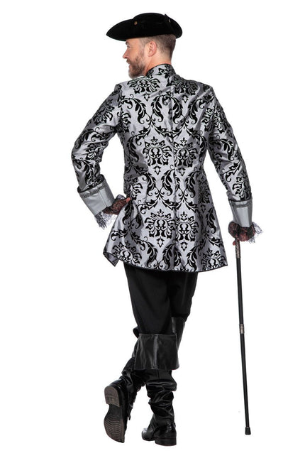 Markies Kostuum Grijs Zwart Heren van Wilbers & Wilbers koop je bij Partywinkel