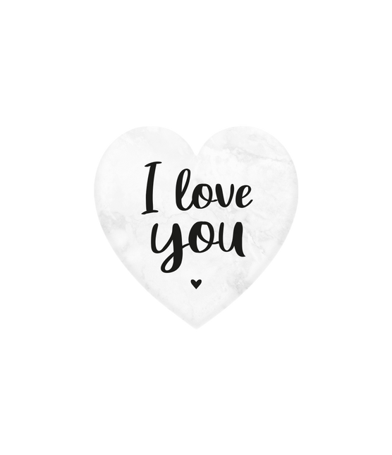 Ich liebe dich Marmorherz 5cm