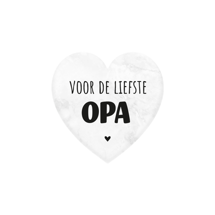 Liebster Opa Marmorherz 5cm