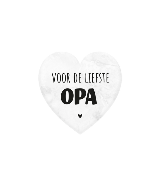 Liebster Opa Marmorherz 5cm