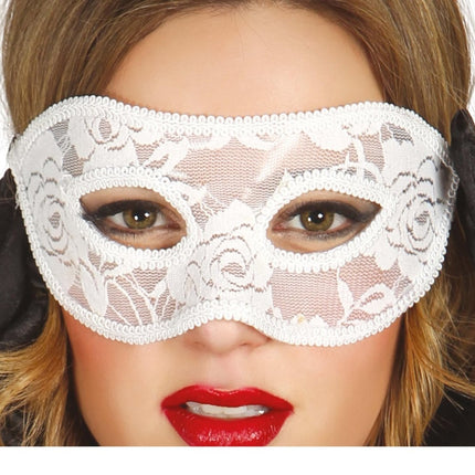Masker Kant Wit van Fiestas Guirca koop je bij Partywinkel