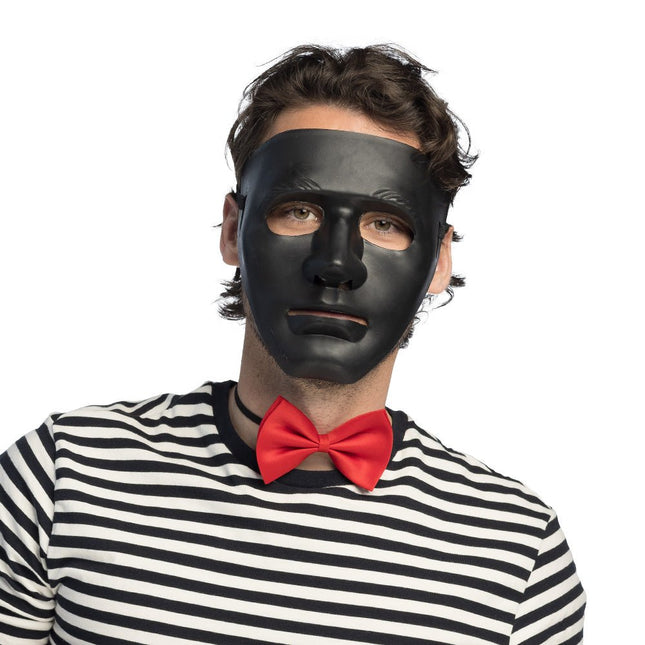 Masker mime Theater zwart van Boland koop je bij Partywinkel