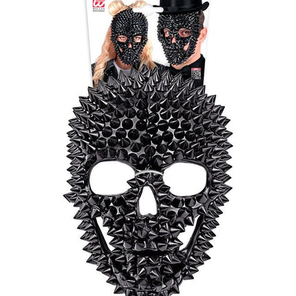 Masker Schedel Zwart Met Nagels van Widmann koop je bij Partywinkel
