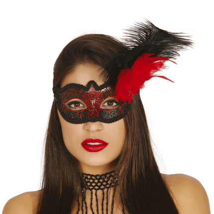 Masker Veer Rood van Fiestas Guirca koop je bij Partywinkel