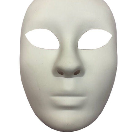 Masker Wit van Partychimp koop je bij Partywinkel