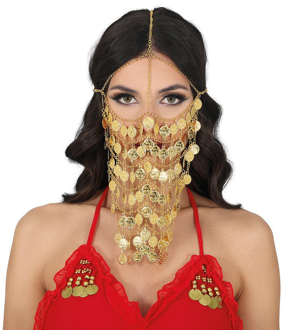 Metalen Munten Masker Volwassenen van Fiestas Guirca koop je bij Partywinkel