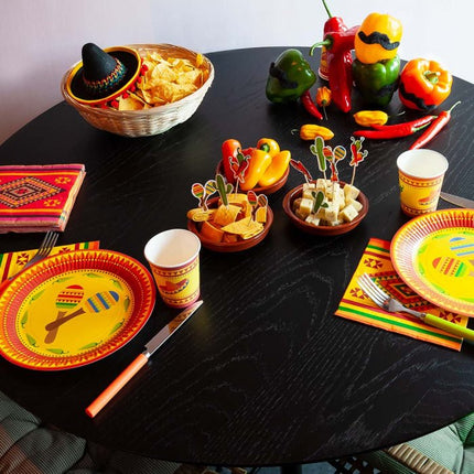 Mexicaanse Cocktailprikker Fiesta 9cm 12st van Boland koop je bij Partywinkel