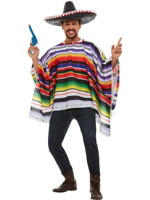 Mexicaanse Poncho van Smiffys koop je bij Partywinkel