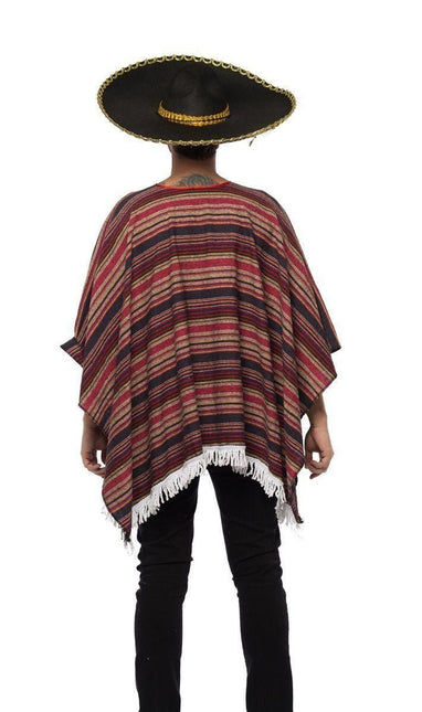 Mexicaanse Poncho Geweven van Partychimp koop je bij Partywinkel