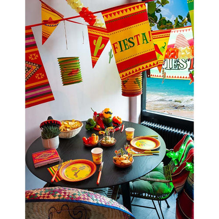 Mexico Bekers Papier 210ml 10st van Boland koop je bij Partywinkel