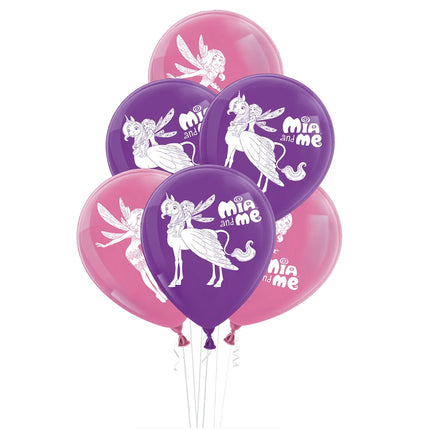 Mia And Me Luftballons Lila-Rosa 25 cm 10 Stück