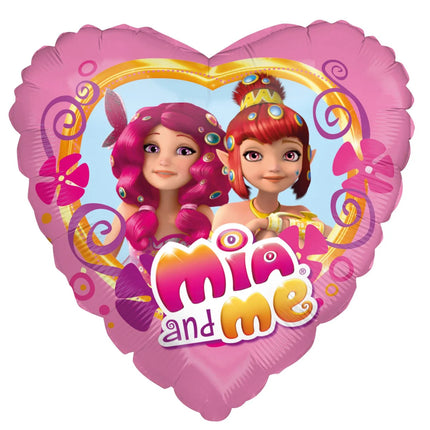 Mia And Me Heliumballon Herz (leer) 45 cm
