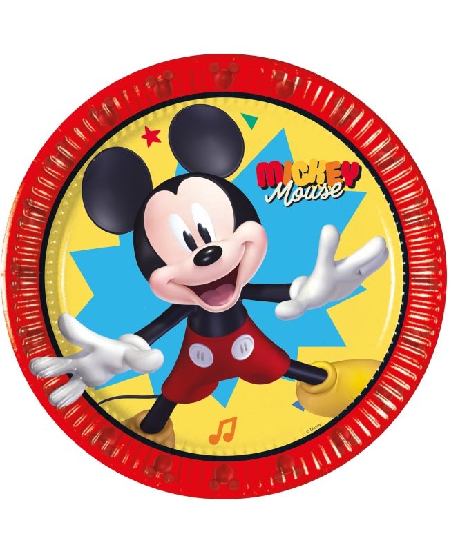 Mickey Mouse Teller Jump Into Fun 20cm 8 Stk – Partywinkel