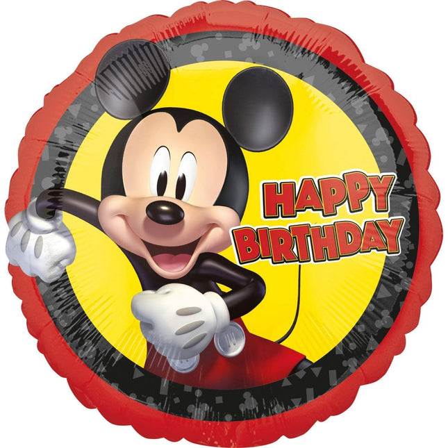Mickey Mouse Helium Ballon Happy Birthday Versiering 43cm leeg van Anagram koop je bij Partywinkel