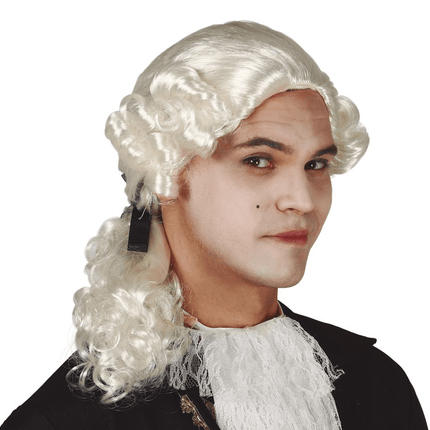 Middeleeuwse Pruik Wit van Fiestas Guirca koop je bij Partywinkel