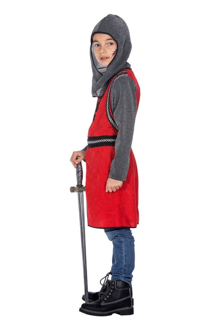 Middeleeuwse ridder rood/grijs - Partywinkel - 8720059070343