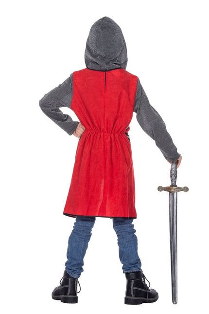 Middeleeuwse ridder rood/grijs - Partywinkel - 8720059070343