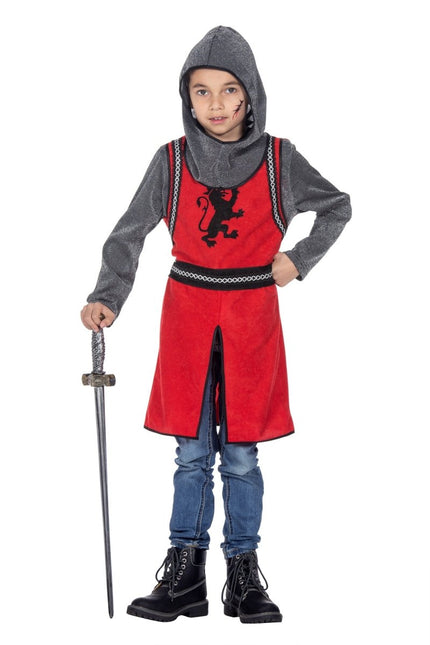 Middeleeuwse ridder rood/grijs - Partywinkel - 8720059070343