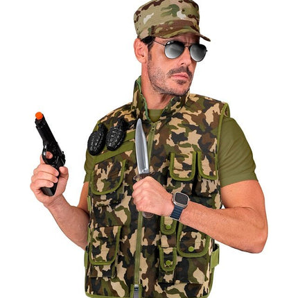 Militair Camouflage vest van Widmann koop je bij Partywinkel