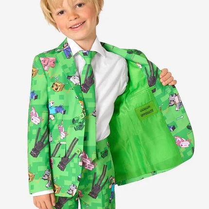 Minecraft Kostuum Jongens Groen van Mojang koop je bij Partywinkel
