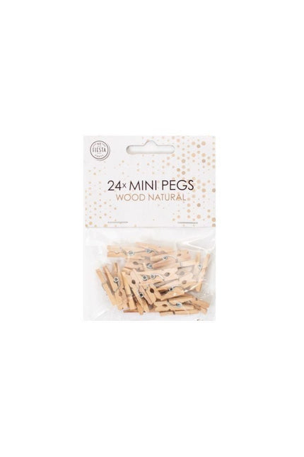 Mini Knijpers Hout 24st van WeFiesta koop je bij Partywinkel