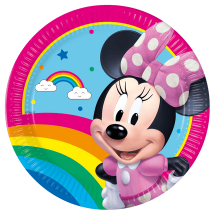 Minnie Mouse Borden 23cm 8st van Procos koop je bij Partywinkel