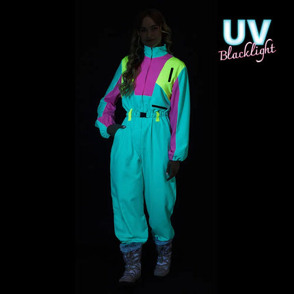 Mintgroen Skipak Dames Uv Blacklight van Boland koop je bij Partywinkel