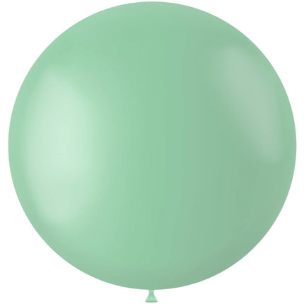 Mintgroene Ballon Powder Pistache 80cm van Folat koop je bij Partywinkel