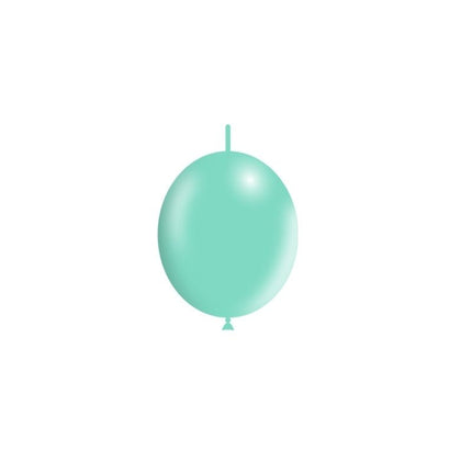 Mintgroene Knoopballonnen 15cm 100st van Balloonia koop je bij Partywinkel