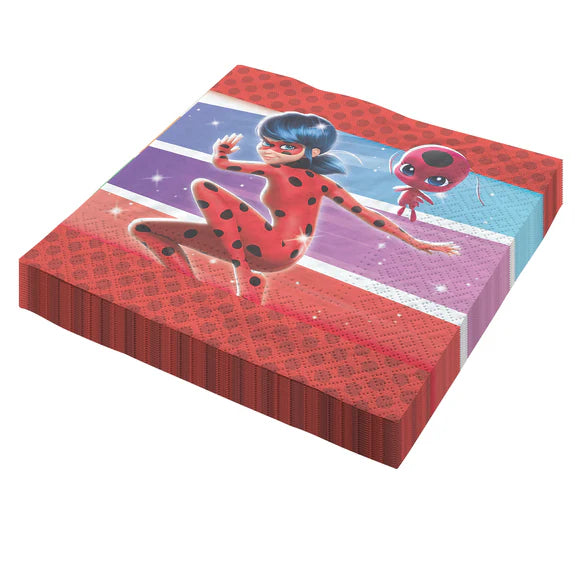 Miraculous Servietten, bunt, 33 cm, 20 Stück