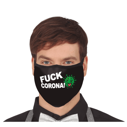 Mondmasker F*Ck Corona van Fiestas Guirca koop je bij Partywinkel